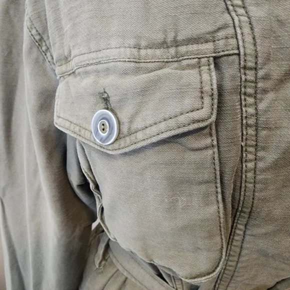 Free People Olive Green Cargo Jacket - Picture 5 of 11